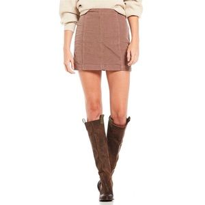 Free People Modern Femme Corduroy Mini Skirt